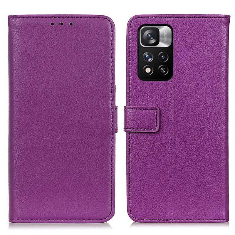 Flip Kotelot Xiaomi Redmi Note 11 Pro / Note 11 Pro Plus Premium Litchi Leather