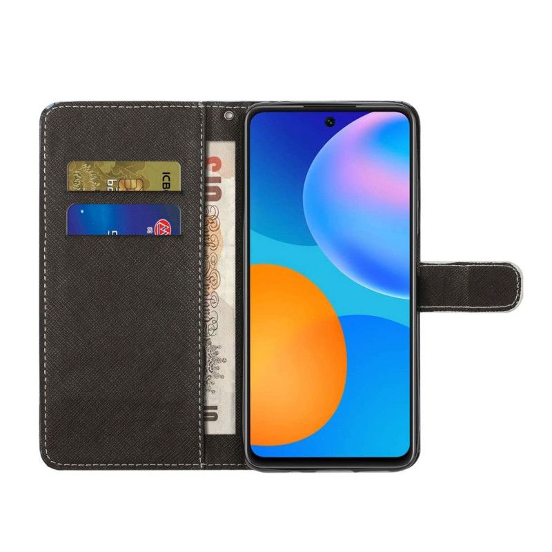 Flip Kotelot Xiaomi Redmi Note 11 Pro / Note 11 Pro Plus Susi Talvella Kaulanauhan Kanssa Suojakuori