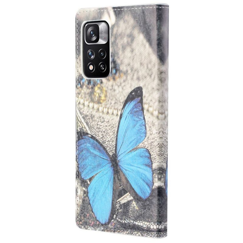 Kotelot Xiaomi Redmi Note 11 Pro / Note 11 Pro Plus Puhelinkuoret Blue Butterfly