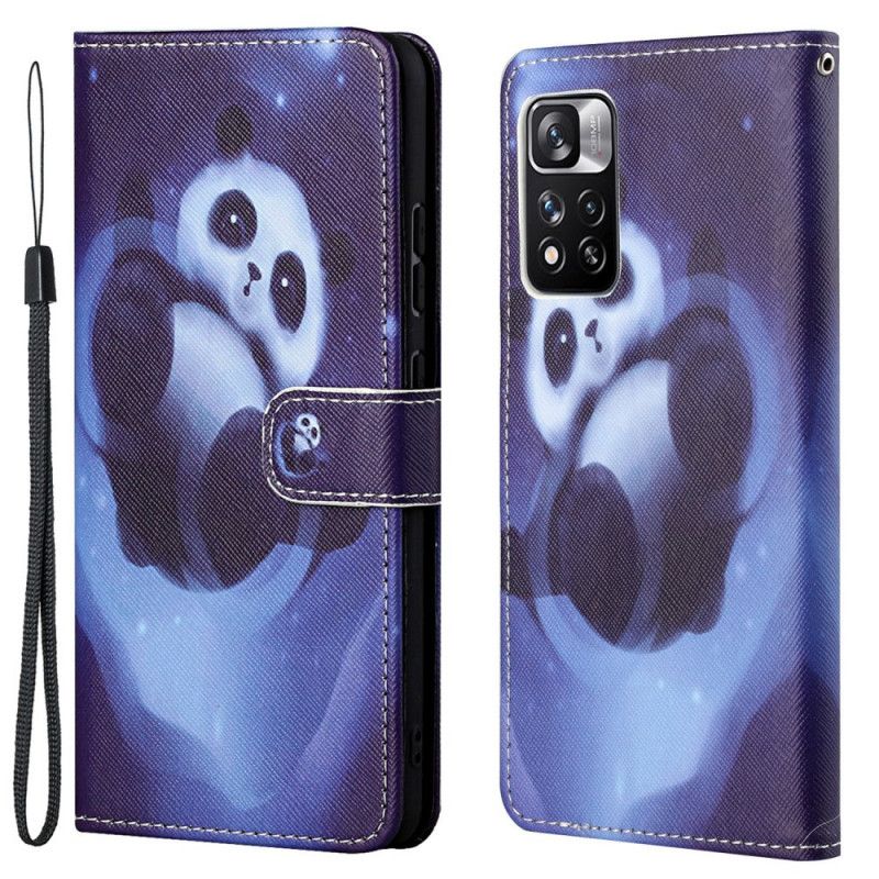 Kotelot Xiaomi Redmi Note 11 Pro / Note 11 Pro Plus Puhelinkuoret Panda Space Strappy