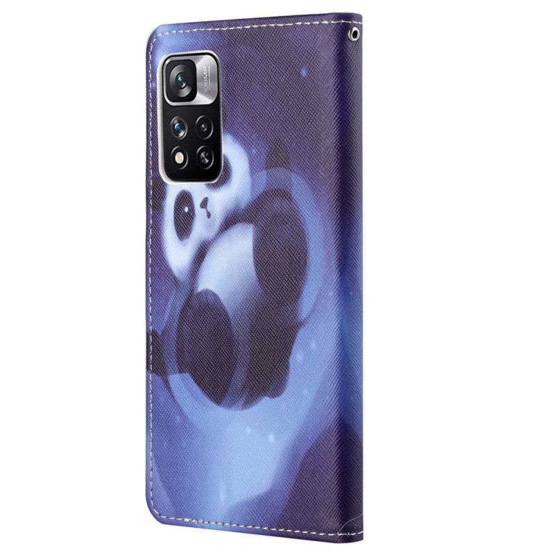 Kotelot Xiaomi Redmi Note 11 Pro / Note 11 Pro Plus Puhelinkuoret Panda Space Strappy