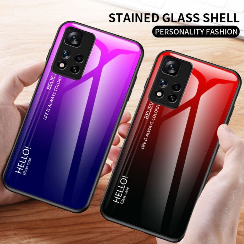 Kuori Xiaomi Redmi Note 11 Pro / Note 11 Pro Plus Tempered Glass Hei