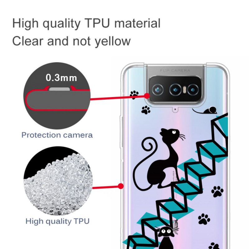 Case Kuoret Asus Zenfone 7 / 7 Pro Puhelinkuoret Hauskoja Kissoja