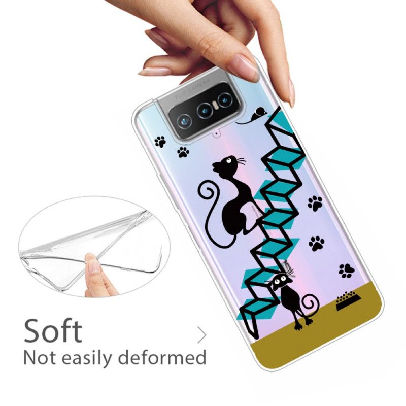 Case Kuoret Asus Zenfone 7 / 7 Pro Puhelinkuoret Hauskoja Kissoja