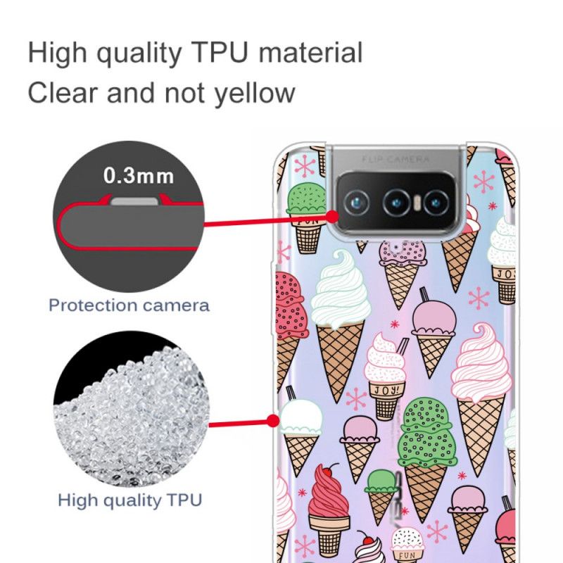 Case Kuoret Asus Zenfone 7 / 7 Pro Puhelinkuoret Kermajäätelö