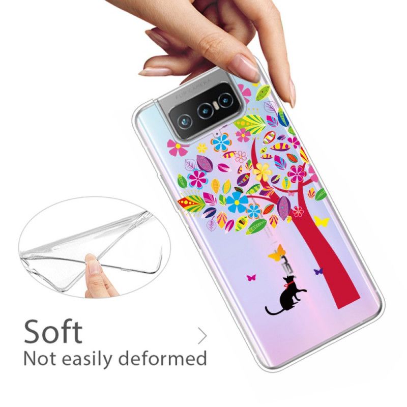 Case Kuoret Asus Zenfone 7 / 7 Pro Puhelinkuoret Kissa Puun Alla