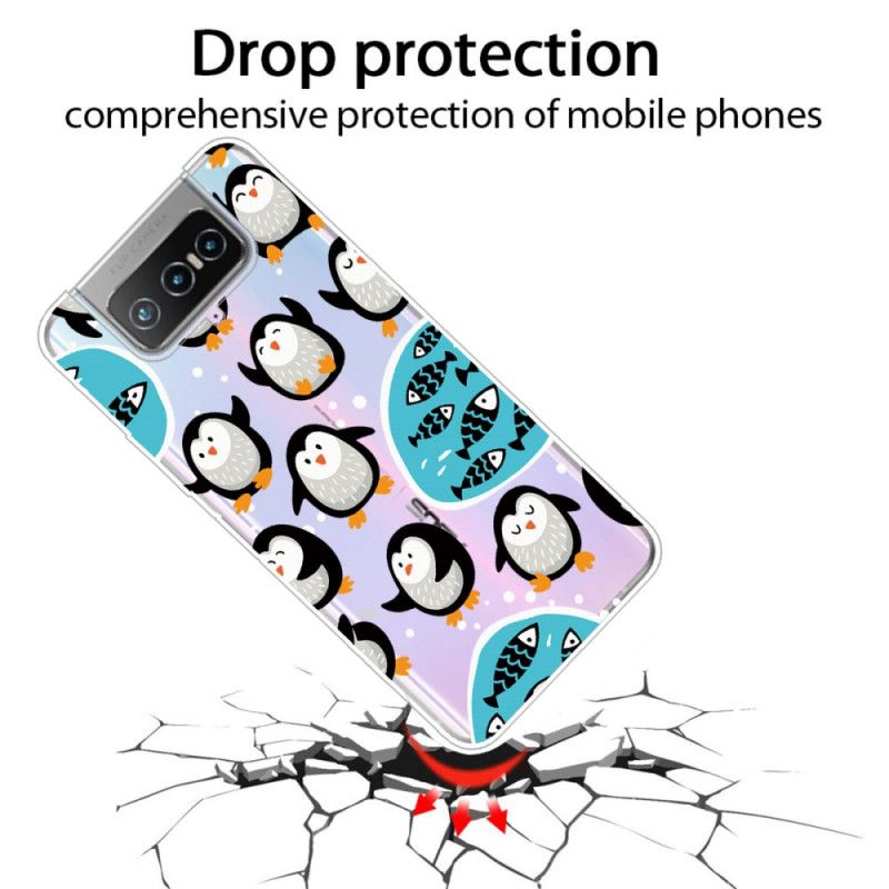 Case Kuoret Asus Zenfone 7 / 7 Pro Puhelinkuoret Pingviinit Ja Kalat