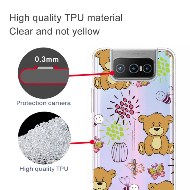 Case Kuoret Asus Zenfone 7 / 7 Pro Puhelinkuoret Ylimmät Nallekarhut