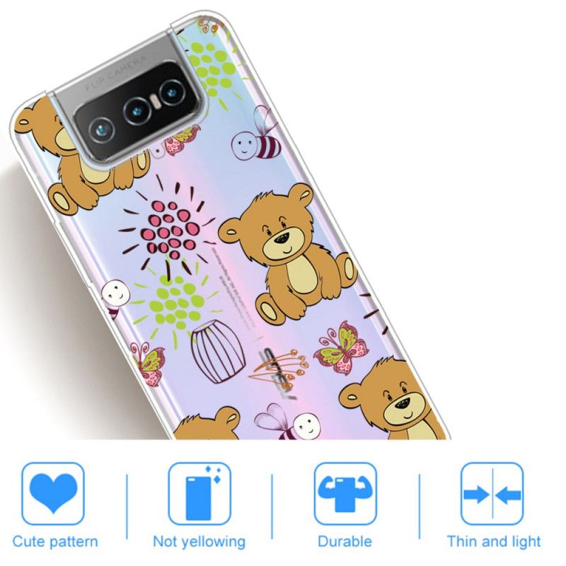 Case Kuoret Asus Zenfone 7 / 7 Pro Puhelinkuoret Ylimmät Nallekarhut