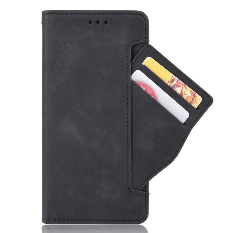 Flip Case Asus Zenfone 7 / 7 Pro Punainen Musta Ensiluokkainen Monikortti