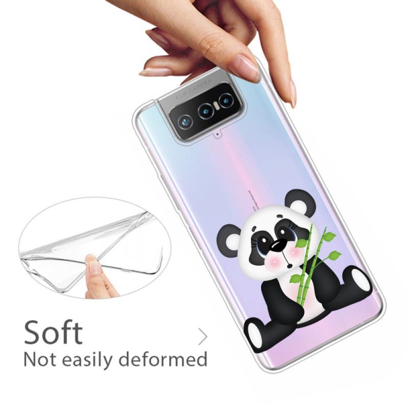 Kuori Asus Zenfone 7 / 7 Pro Läpinäkyvä Surullinen Panda