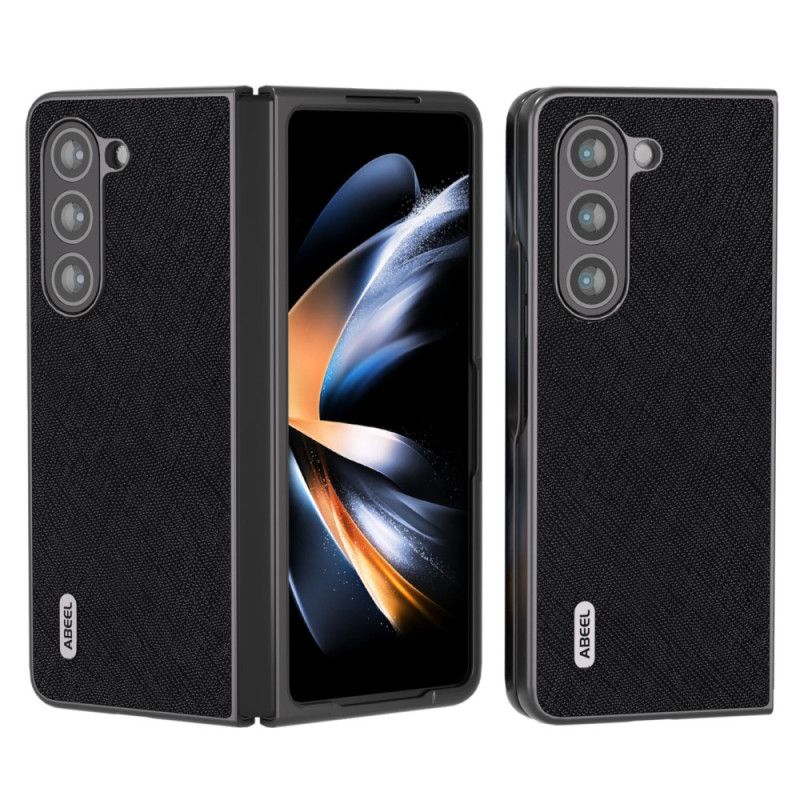 Kuori Samsung Galaxy Z Fold 5 Aitoa Abeel-kudottua Nahkaa