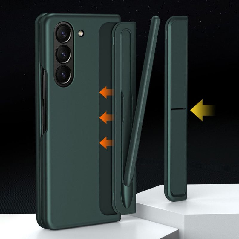 Kuori Samsung Galaxy Z Fold 5 Jalustalla Ja Kynän Pidikkeellä