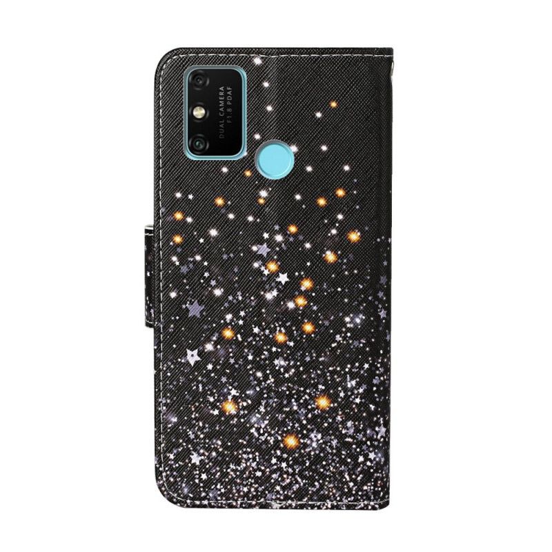 Flip Case Honor 9A Kimallusgradientti