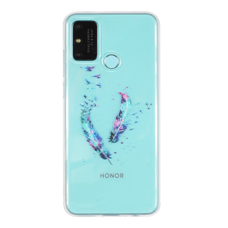 Kuori Honor 9A Läpinäkyvät Höyhenet