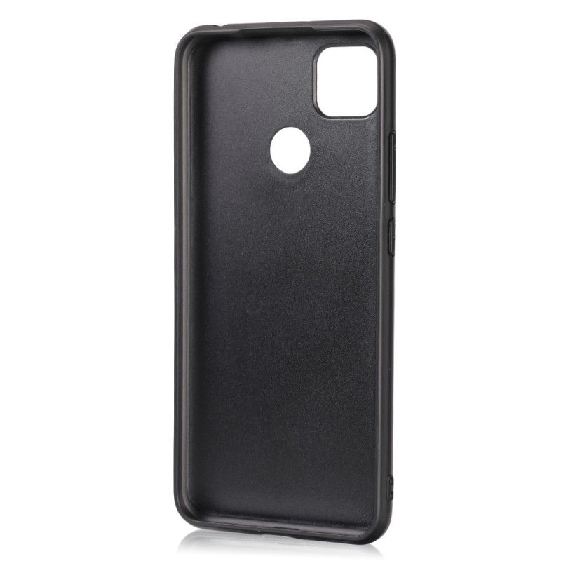 Case Kuoret Xiaomi Redmi 9C Harmaa Musta Puhelinkuoret Hienostunut Nahkaefekti