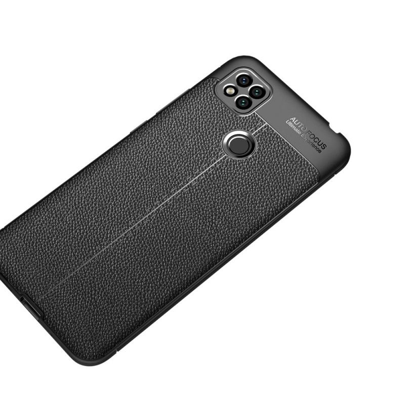 Case Kuoret Xiaomi Redmi 9C Punainen Musta Puhelinkuoret Kaksilinjainen Litsi Nahkainen Vaikutus