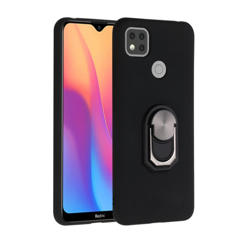 Case Kuoret Xiaomi Redmi 9C Punainen Musta Puhelinkuoret Metalloitu Rengastuki