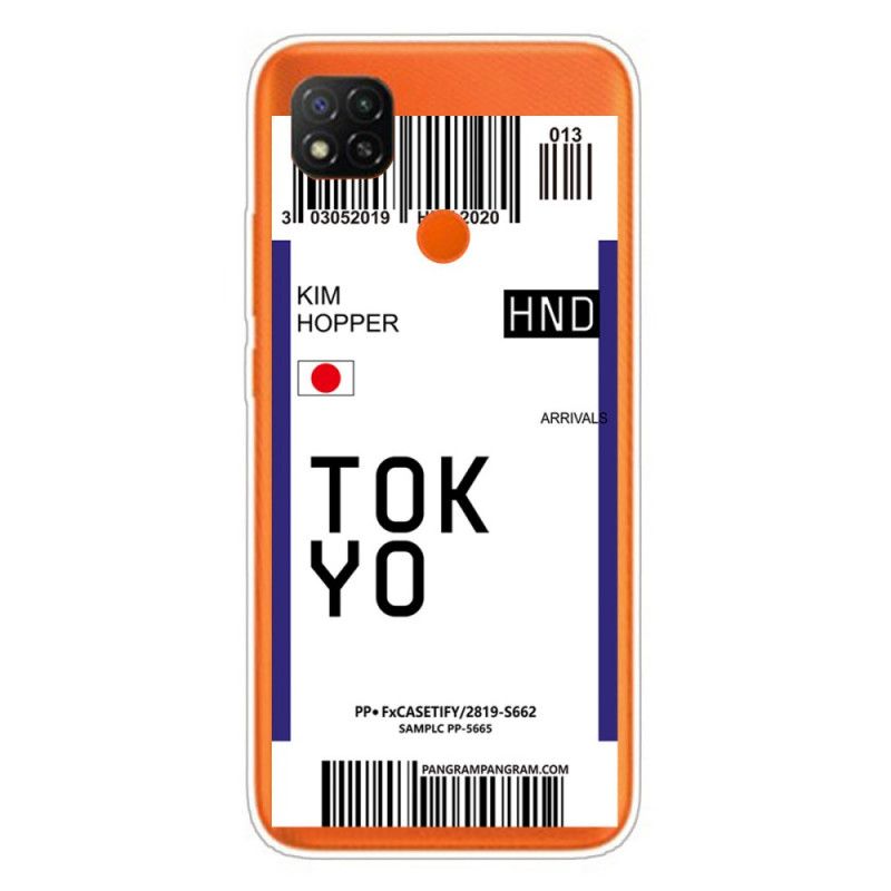 Case Kuoret Xiaomi Redmi 9C Tummansininen Tummansininen Puhelinkuoret Maihinnousukortti Tokio