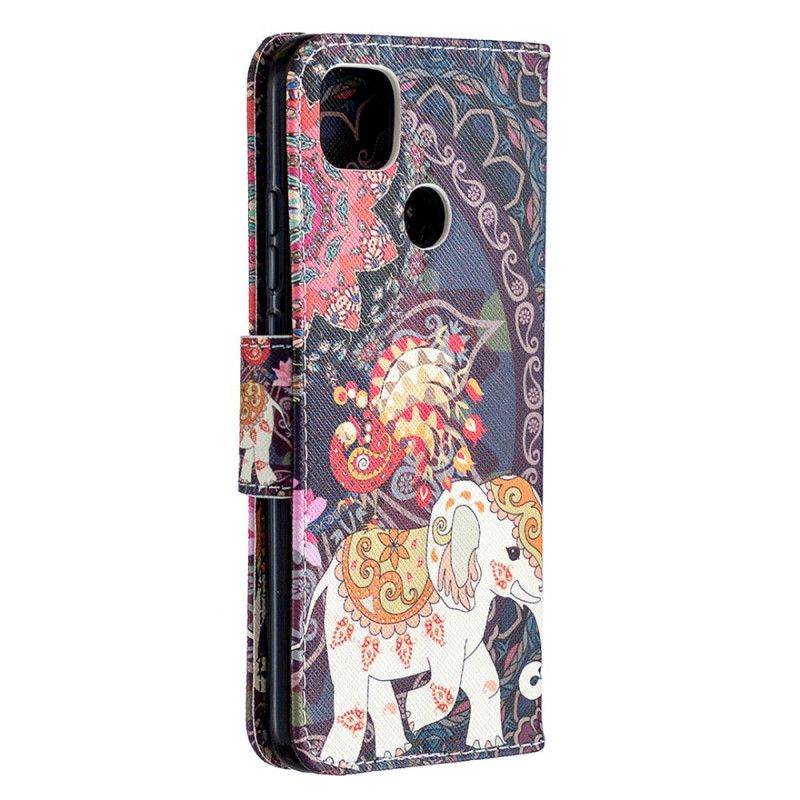 Flip Case Xiaomi Redmi 9C Intialaiset Norsut