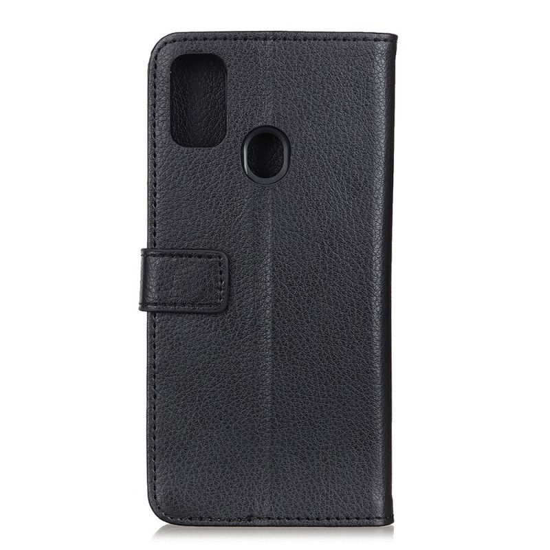 Flip Case Xiaomi Redmi 9C Punainen Musta Retro Litsi