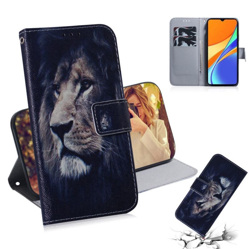 Flip Case Xiaomi Redmi 9C Unelmoiva Leijona