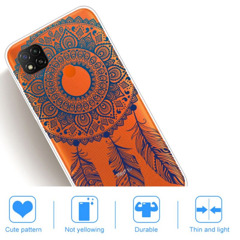 Kuori Xiaomi Redmi 9C Ainutlaatuinen Kukka Mandala