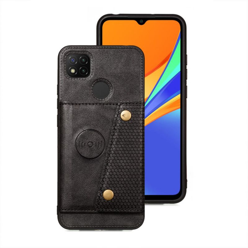 Kuori Xiaomi Redmi 9C Harmaa Musta Snap Lompakko