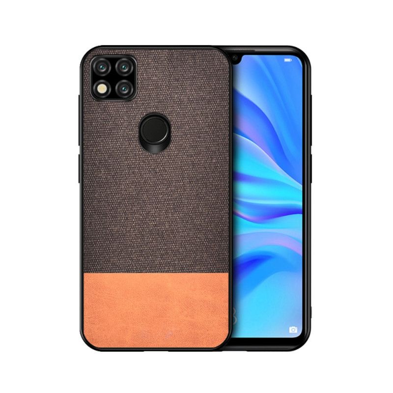 Kuori Xiaomi Redmi 9C Harmaa Musta Tekonahkainen Purutekstiili