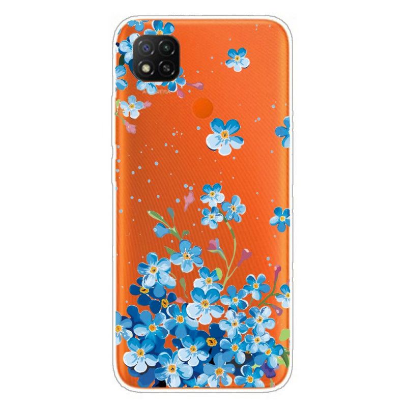 Kuori Xiaomi Redmi 9C Kimppu Sinisiä Kukkia