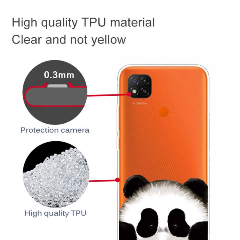 Kuori Xiaomi Redmi 9C Läpinäkyvä Panda