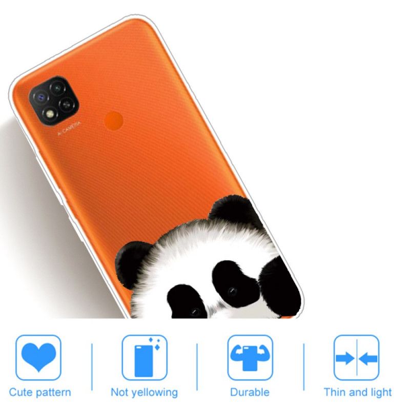 Kuori Xiaomi Redmi 9C Läpinäkyvä Panda