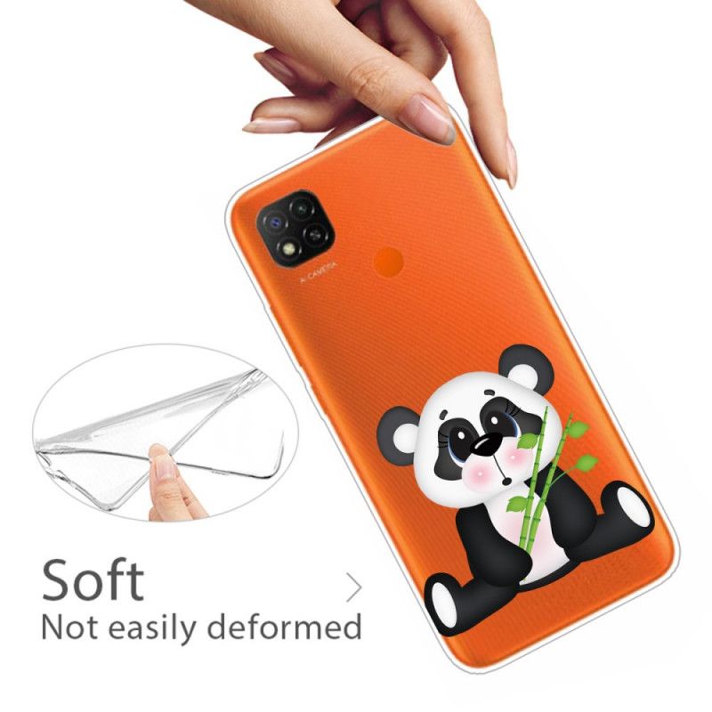 Kuori Xiaomi Redmi 9C Läpinäkyvä Surullinen Panda