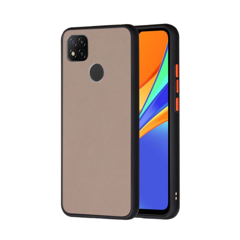 Kuori Xiaomi Redmi 9C Punainen Musta Hybridi. Jossa On Värilliset Reunat Suojakuori