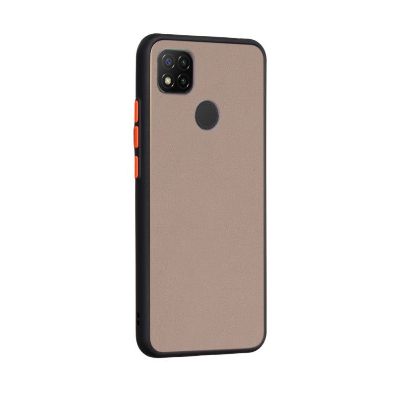 Kuori Xiaomi Redmi 9C Punainen Musta Hybridi. Jossa On Värilliset Reunat Suojakuori