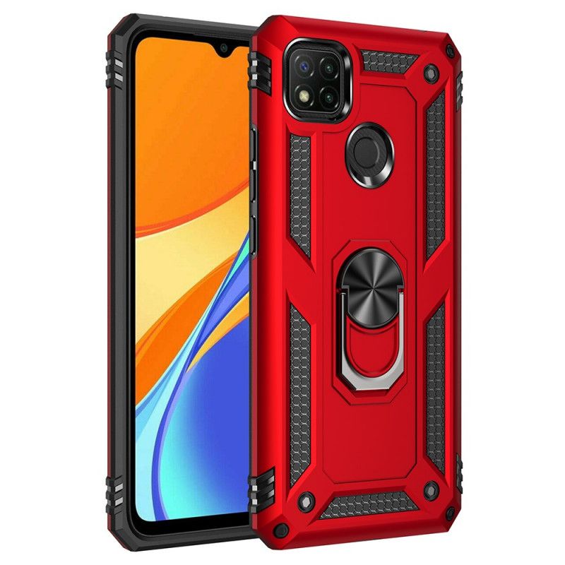 Kuori Xiaomi Redmi 9C Punainen Musta Premium-Rengas