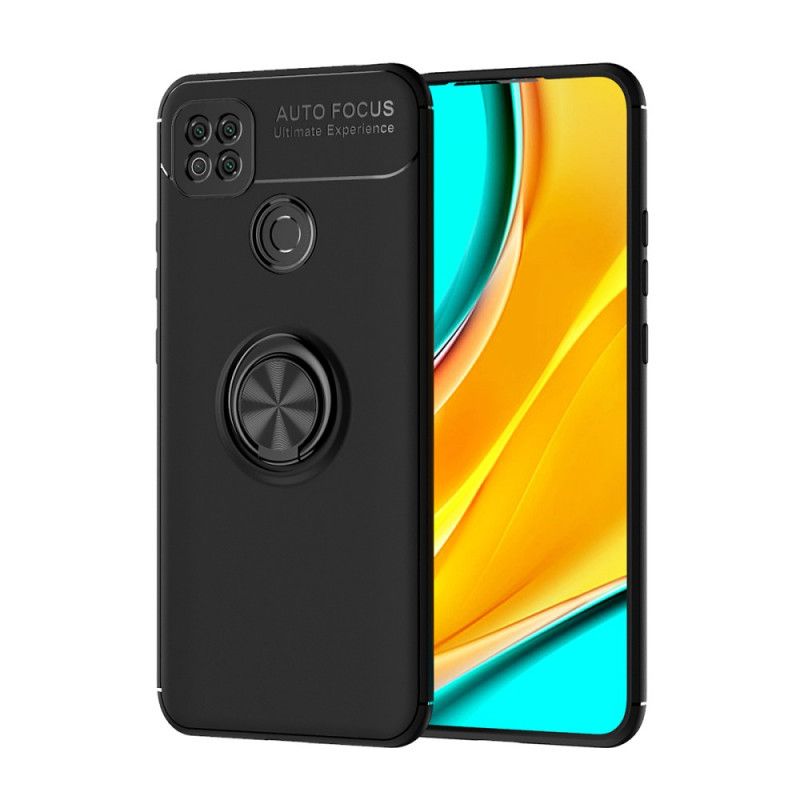 Kuori Xiaomi Redmi 9C Punainen Musta Pyörivä Rengas