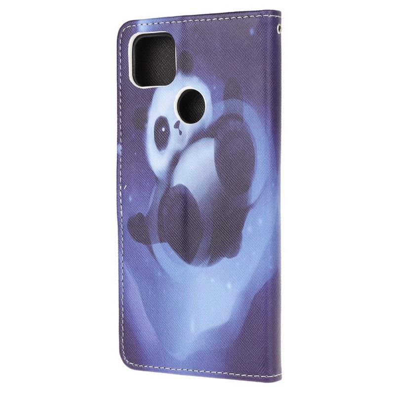 Nahkakotelo Xiaomi Redmi 9C Puhelinkuoret Pandatila Tangoilla