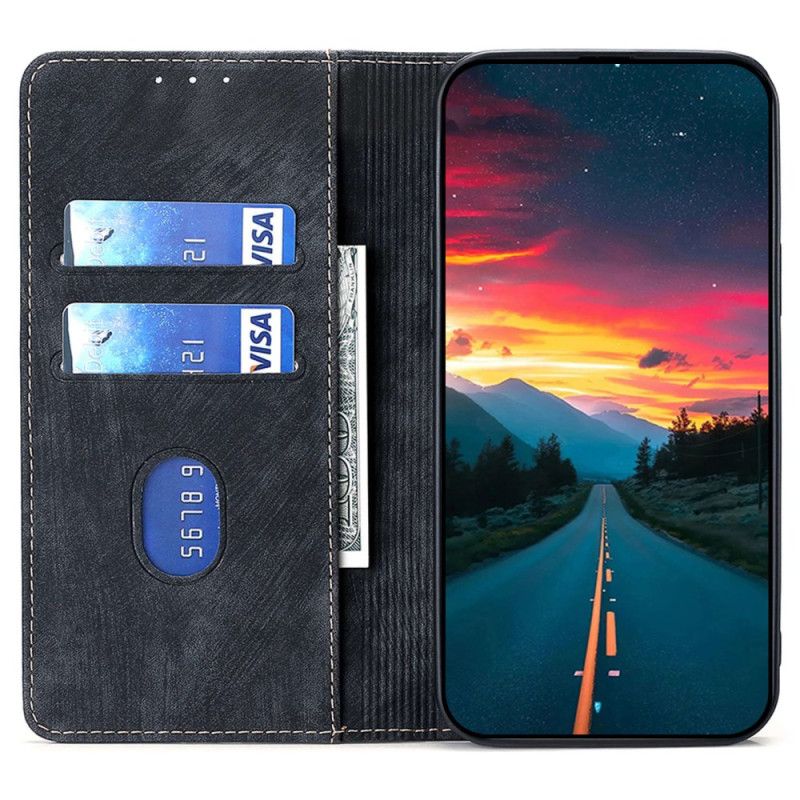 Nahkakotelo Realme 12 Pro / 12 Pro Plus Rfid-esto Retro-lompakko