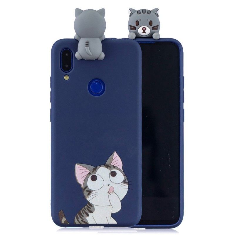 Case Kuoret Xiaomi Redmi Note 7 Puhelinkuoret Kolmiulotteinen Kissa