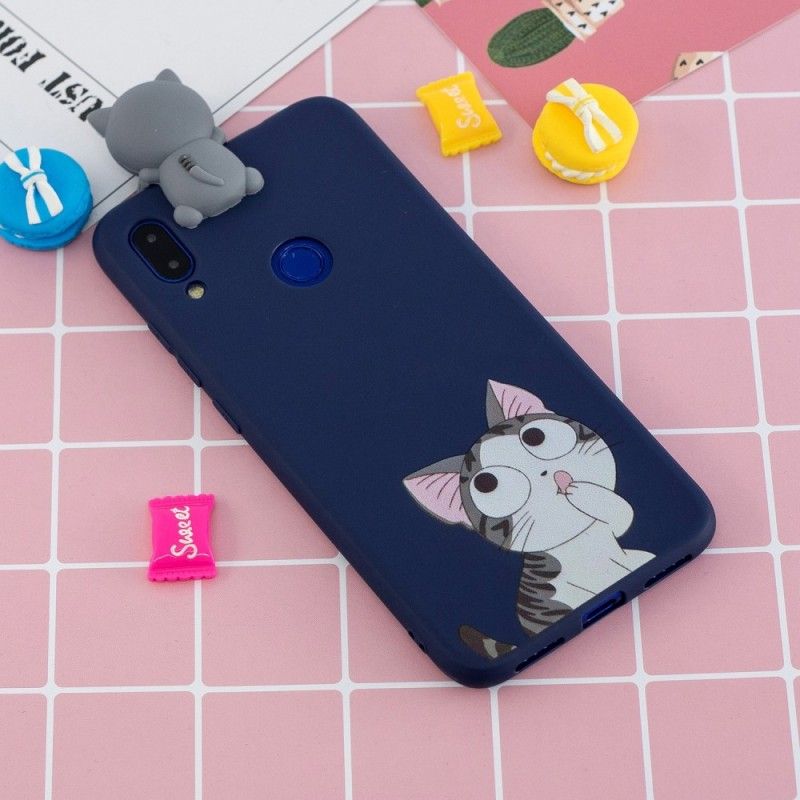 Case Kuoret Xiaomi Redmi Note 7 Puhelinkuoret Kolmiulotteinen Kissa