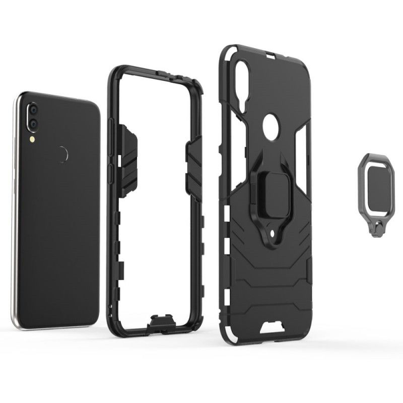 Case Kuoret Xiaomi Redmi Note 7 Punainen Musta Puhelinkuoret Kestävä Rengas