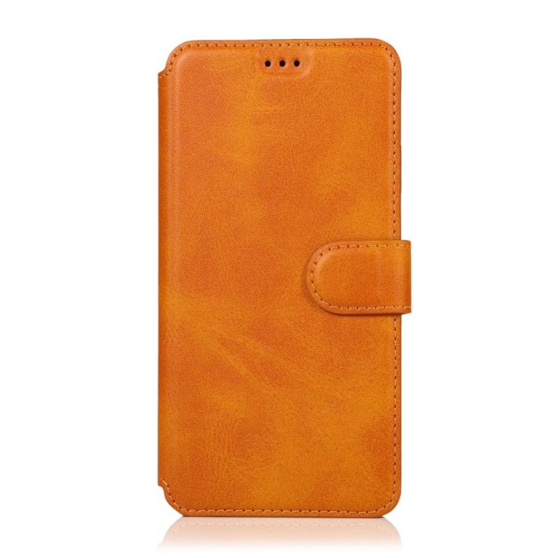 Flip Case Xiaomi Redmi Note 7 Tummansininen Musta Äärimmäinen Nahkaefekti