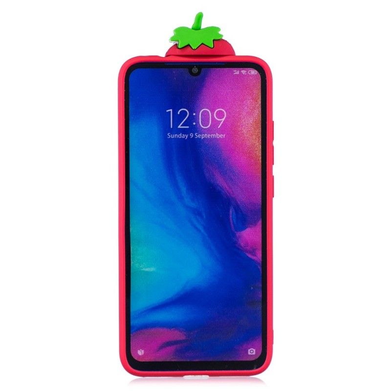 Kuori Xiaomi Redmi Note 7 3D Mansikka