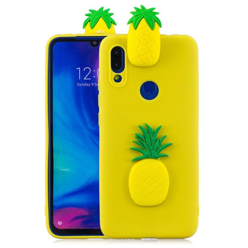 Kuori Xiaomi Redmi Note 7 Puhelinkuoret 3D Ananas