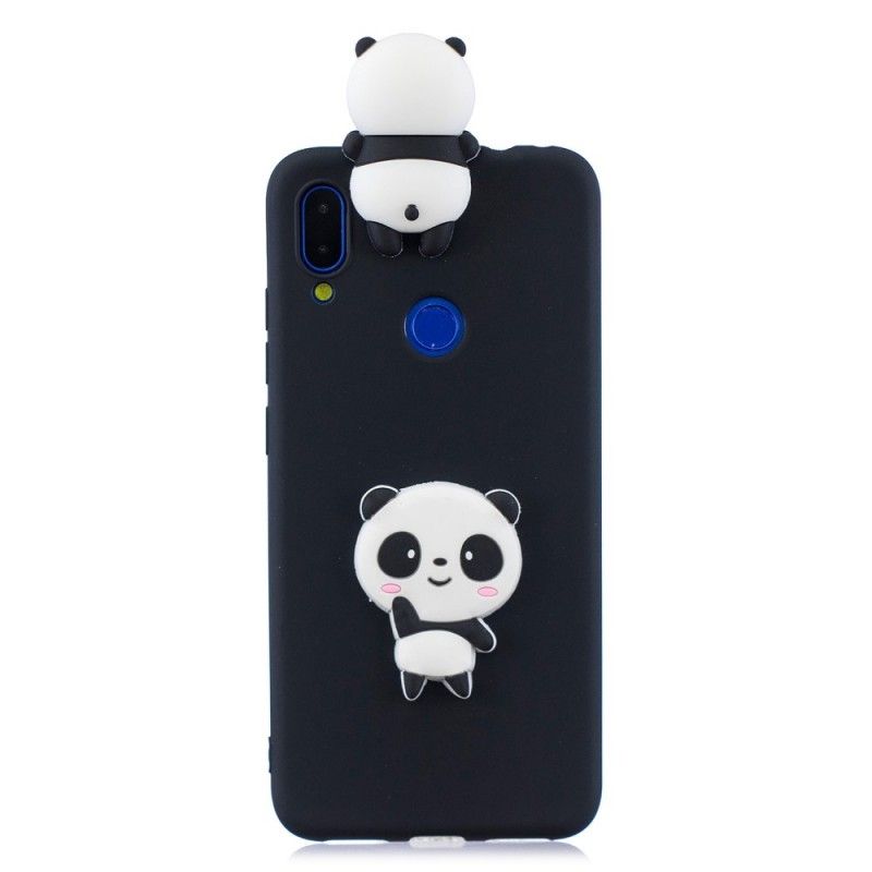 Kuori Xiaomi Redmi Note 7 Valkoinen Musta 3D Minun Panda Suojakuori