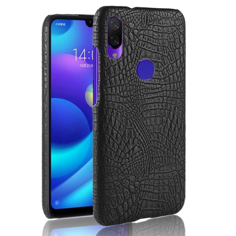 Kuori Xiaomi Redmi Note 7 Valkoinen Musta Krokotiilin Ihovaikutus