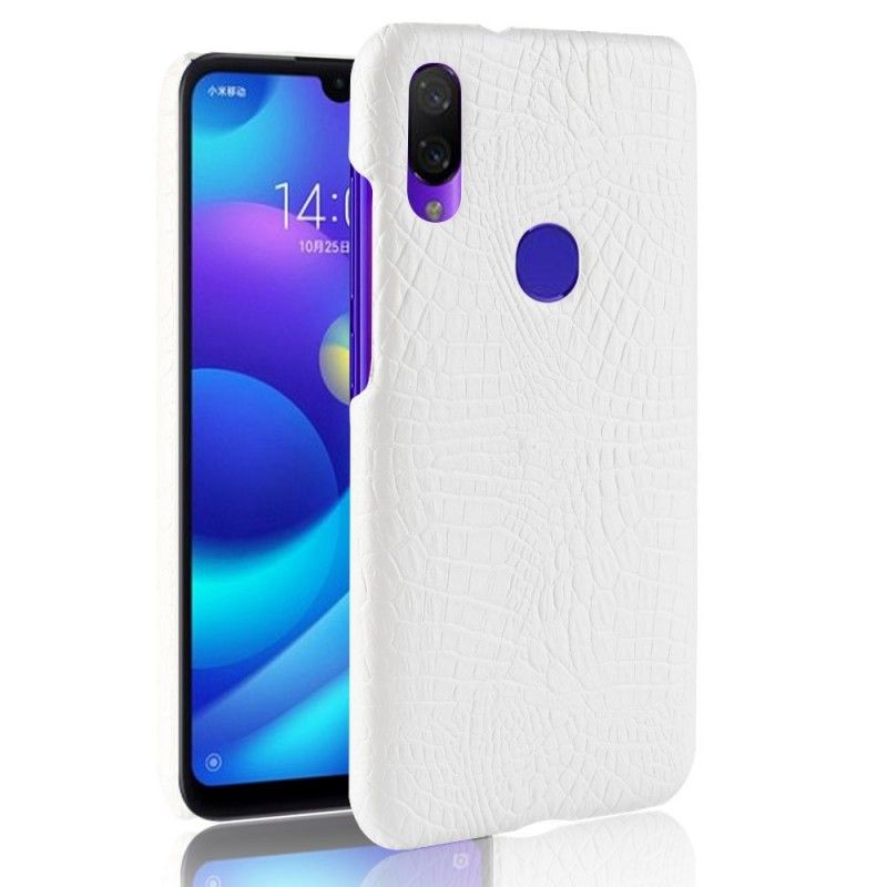 Kuori Xiaomi Redmi Note 7 Valkoinen Musta Krokotiilin Ihovaikutus