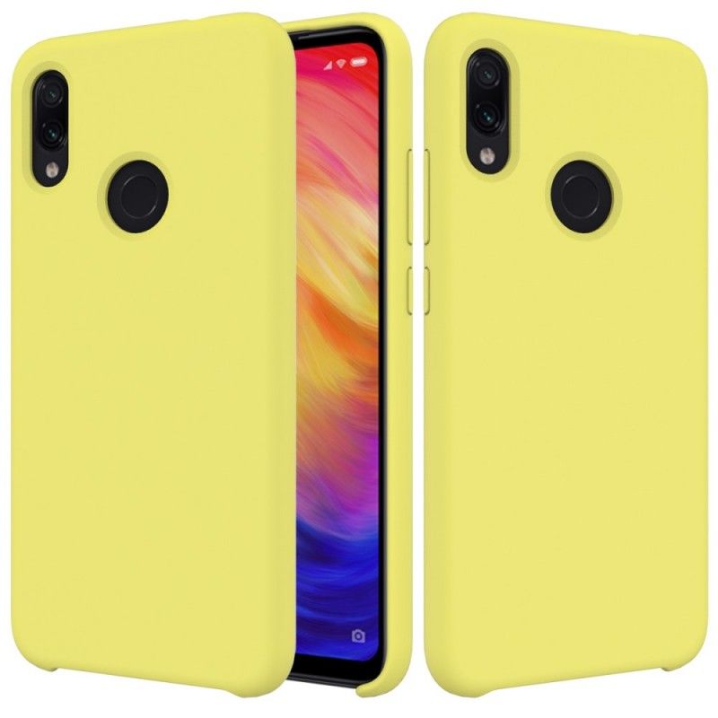 Kuori Xiaomi Redmi Note 7 Valkoinen Musta Silikonineste Suojakuori