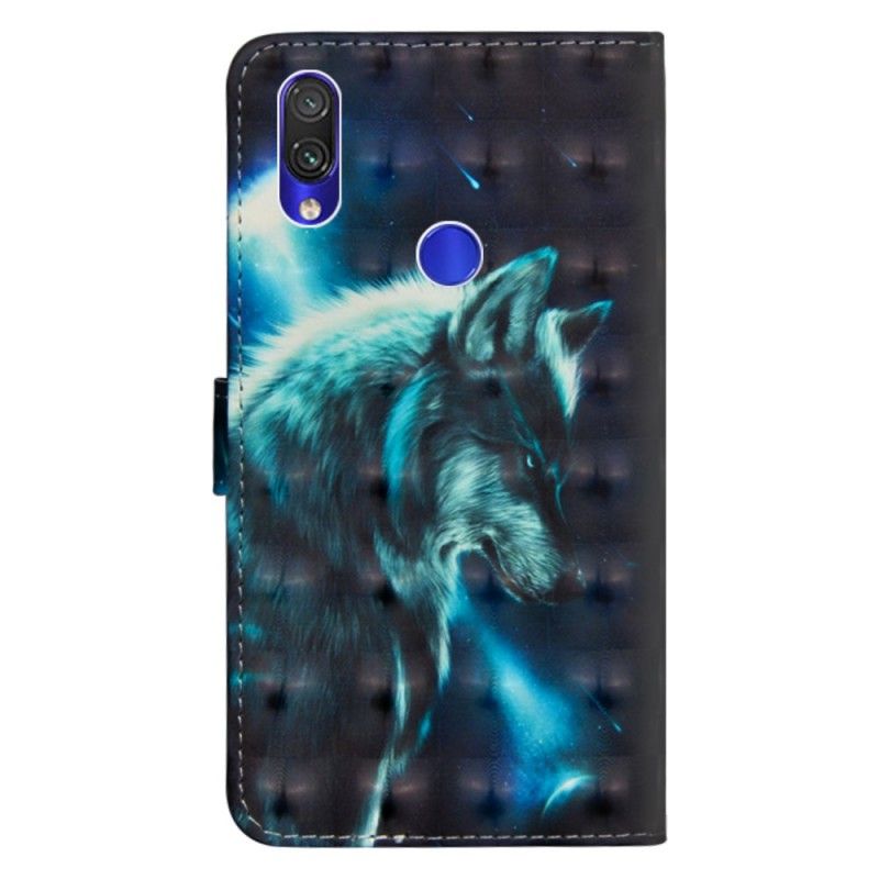 Nahkakotelo Xiaomi Redmi Note 7 Puhelinkuoret Majesteettinen Susi